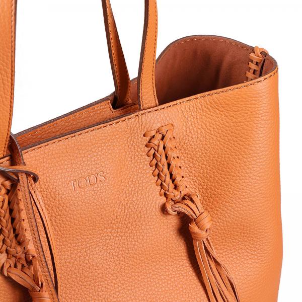 tod's orange leather bag