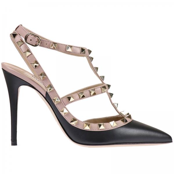 Bicolor Rockstud Con Pelle Borchie Tacco 10 Igf76bmYyv