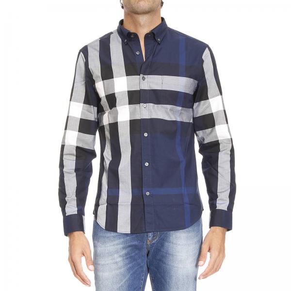 burberry shirt blue