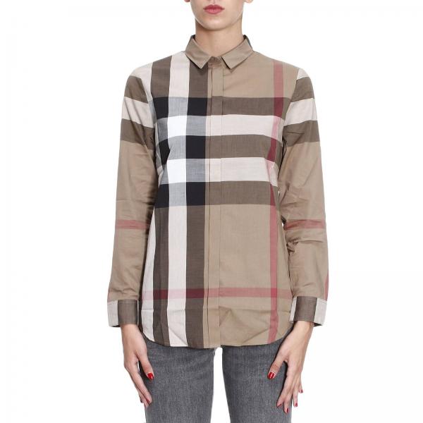 brown burberry shirt