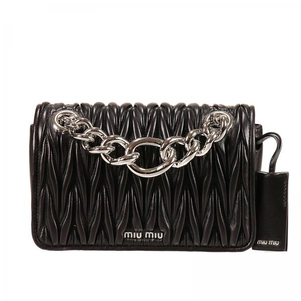 Miu Miu Outlet Handbag woman Clutch Miu Miu Women Black Clutch Miu