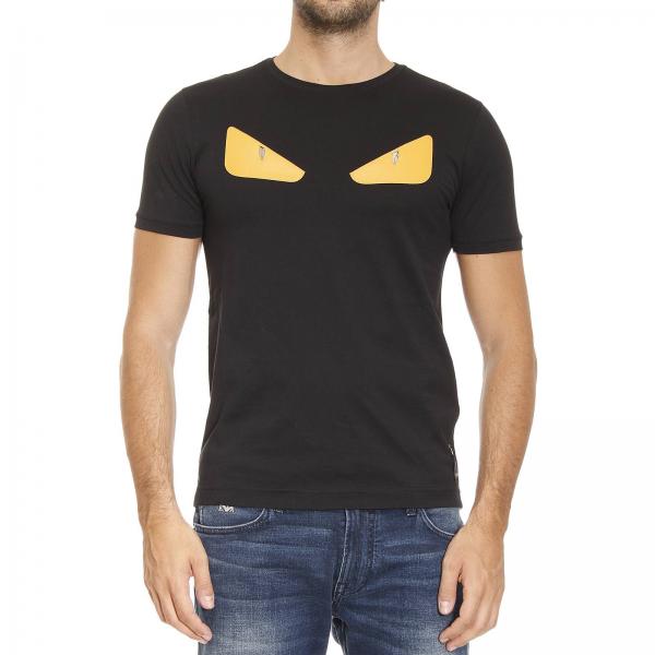FENDI: T-shirt man | T-Shirt Fendi Men Black | T-Shirt Fendi FY0722 1JF ...