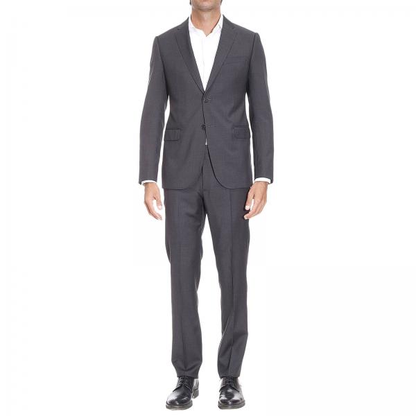 Armani Collezioni Outlet: Suits man | Suit Armani Collezioni Men Grey ...