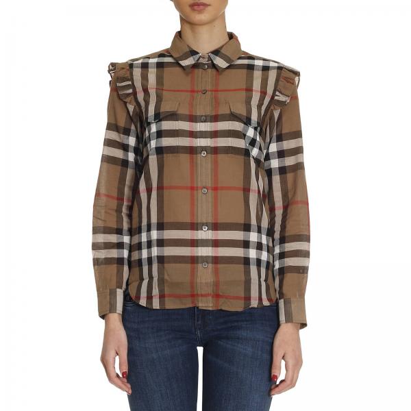 womans burberry shirt