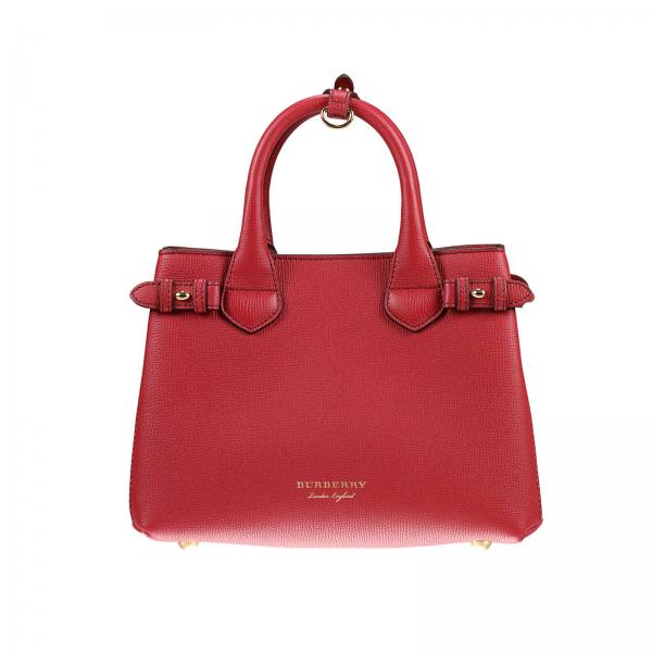 red burberry handbag