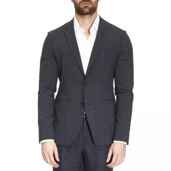 Emporio Armani Outlet: Blazer men | Blazer Emporio Armani Men Blue ...