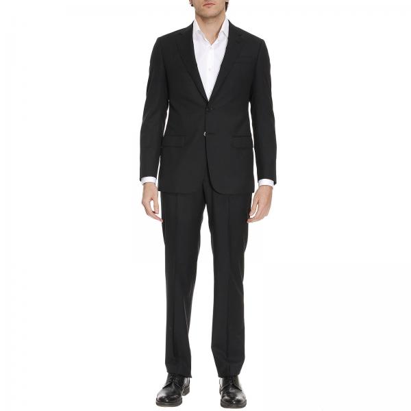 Giorgio Armani Outlet: Suits men - Black | Suit Giorgio Armani VSVE2E ...