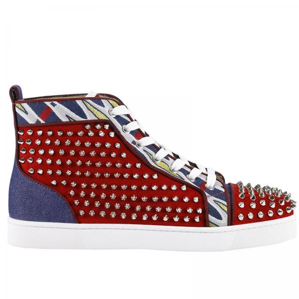louboutin chaussure homme rouge