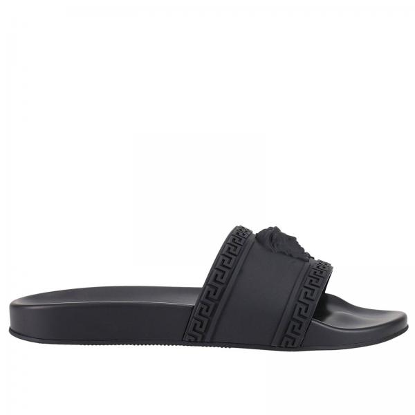 Versace Outlet: Shoes men - Black | Sandals Versace DSU5883 DGO9G ...