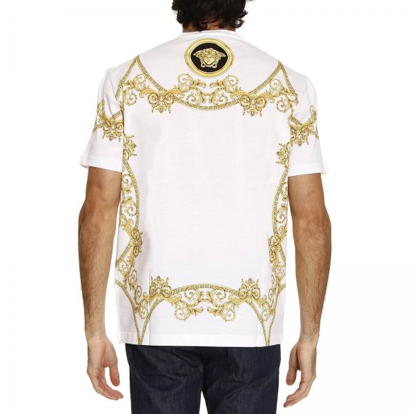 mens white versace t shirt