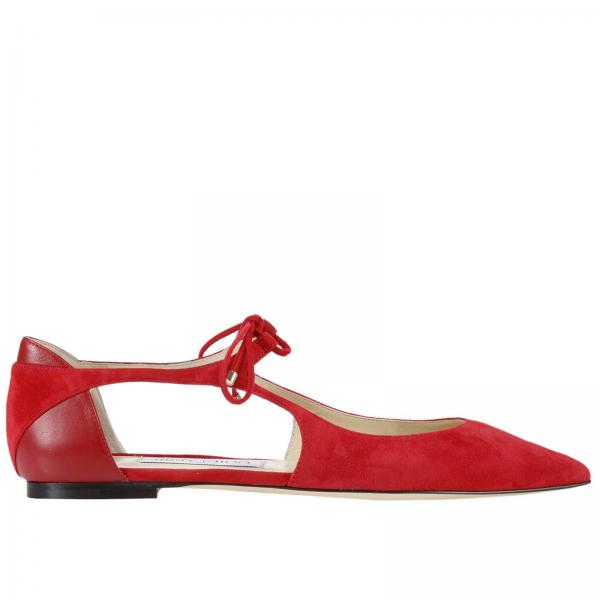 Shoes women Jimmy Choo | Ballet Flats Jimmy Choo Women Red | Ballet ...
