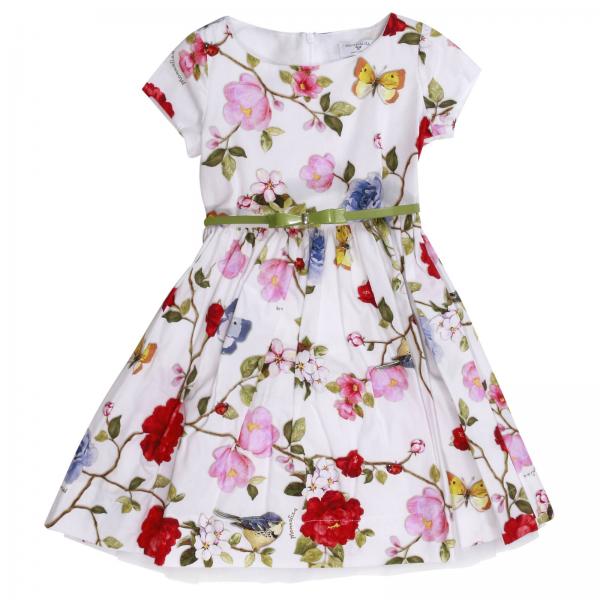 Monnalisa Outlet: Dress kids | Dress Monnalisa Kids White | Dress ...