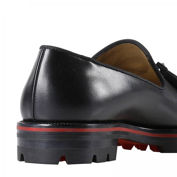 black men's louboutin loafers