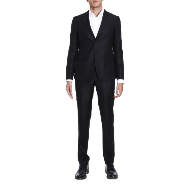 Emporio Armani Outlet: Suit men - Black | Suit Emporio Armani Z1V18R ...