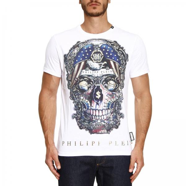 Philipp Plein Outlet: T-shirt men | T-Shirt Philipp Plein Men White | T ...