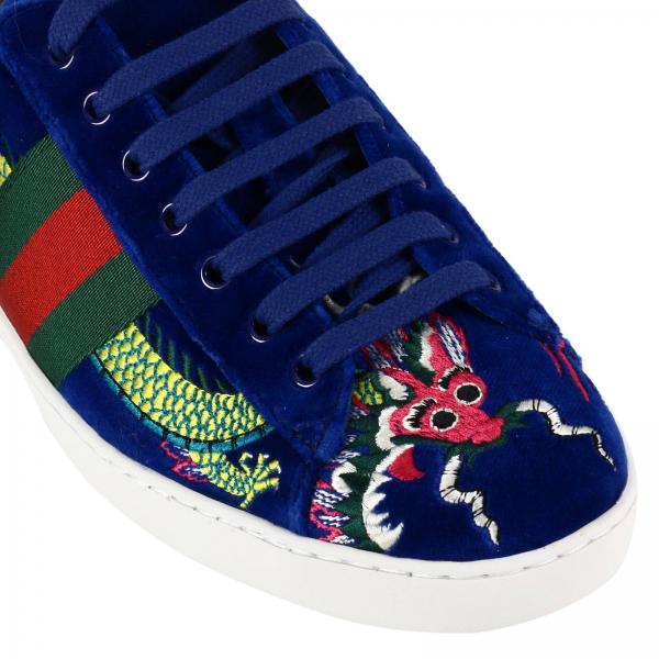 chaussure gucci bleu