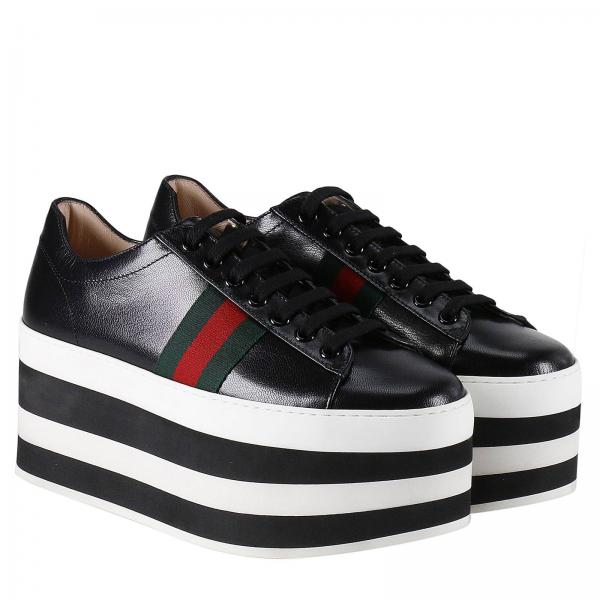 GUCCI: Shoes women | Sneakers Gucci Women Black | Sneakers Gucci 476783 ...