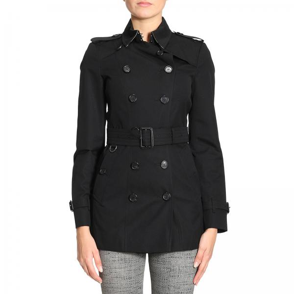 Burberry Outlet: Coat women | Trench Coat Burberry Women Black | Trench ...