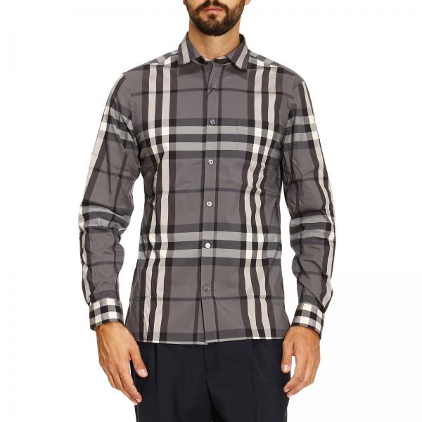 mens burberry plaid shirt