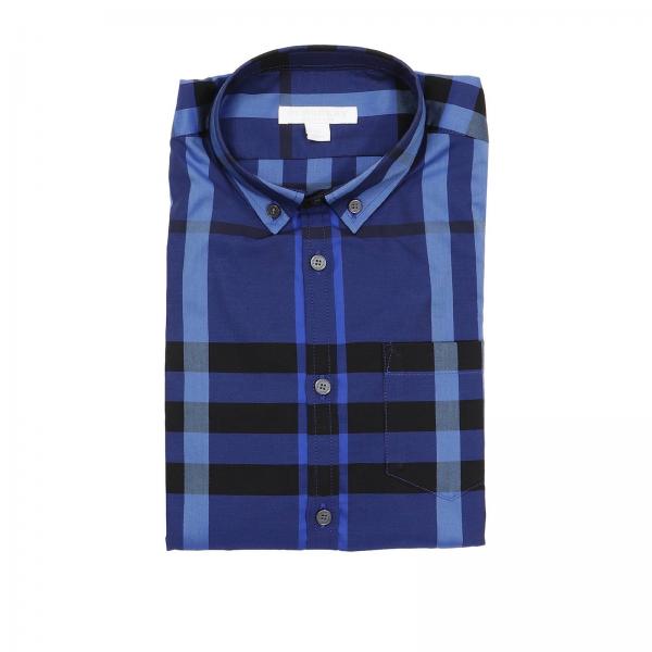 royal blue burberry shirt