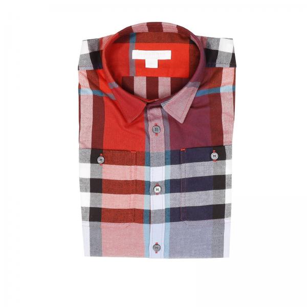 burberry shirt kids orange