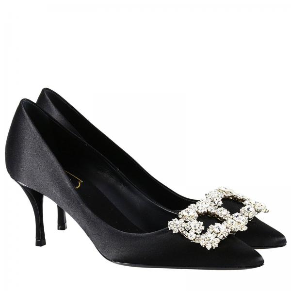 roger vivier flower strass flats