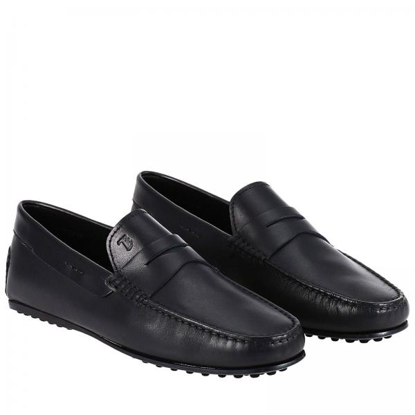 tods black loafers