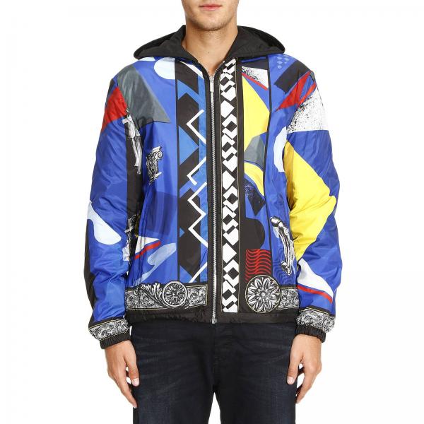 Versace Outlet: Jacket men | Jacket Versace Men Royal Blue | Jacket ...