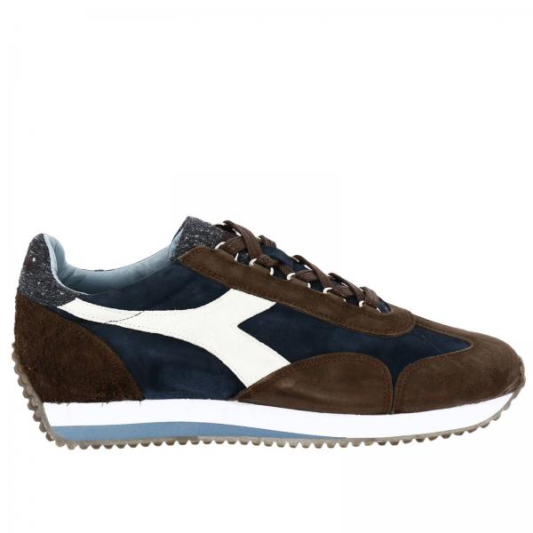 Diadora Heritage Outlet: Sneaker Equipe Evo 2 in camoscio bicolor con maxi  logo a contrasto - Blue | Sneakers Diadora Heritage 172533 GIGLIO.COM