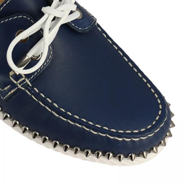 louboutin mens blue suede