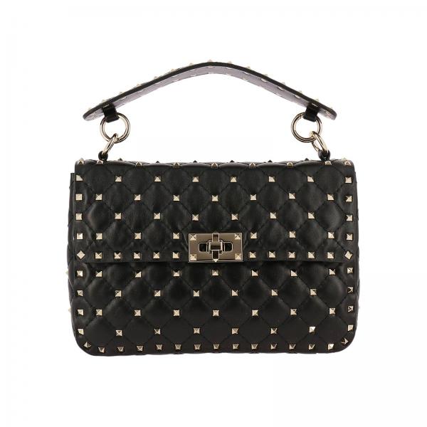 VALENTINO GARAVANI: Valentino Rockstud Spike medium bag in genuine ...