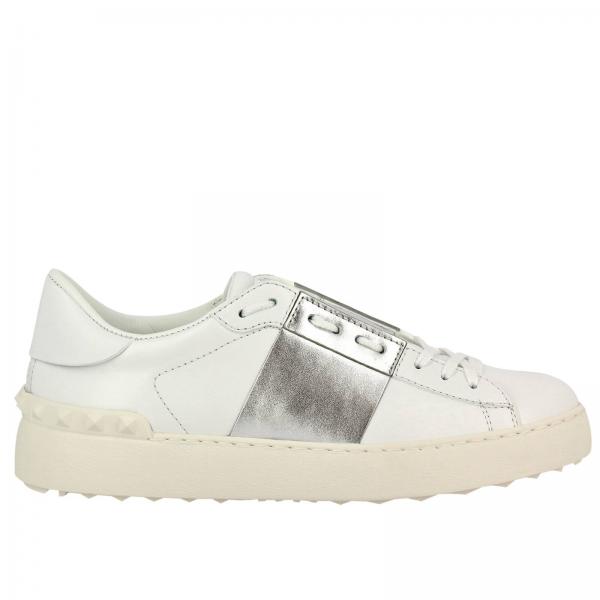 VALENTINO GARAVANI: Shoes women - Silver | Sneakers Valentino Garavani ...