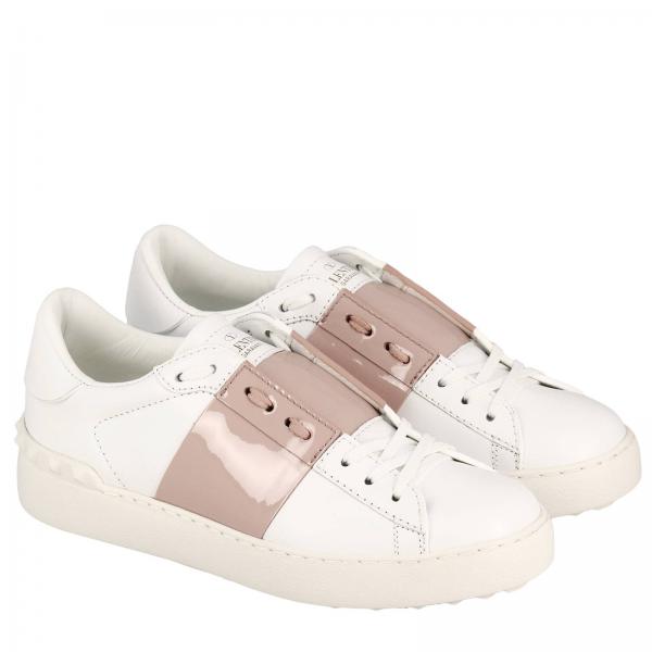 Valentino Garavani: Valentino Open Sneakers In Smooth Leather With 