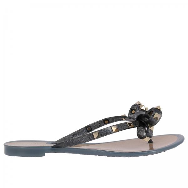 glitter valentino flip flops