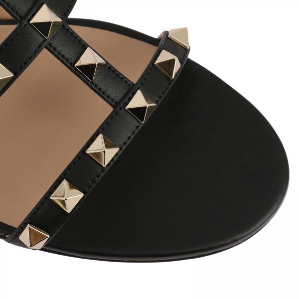 Vera Borchie In Con Metalliche Sandalo Pelle Rockstud Basso IWYD9EH2
