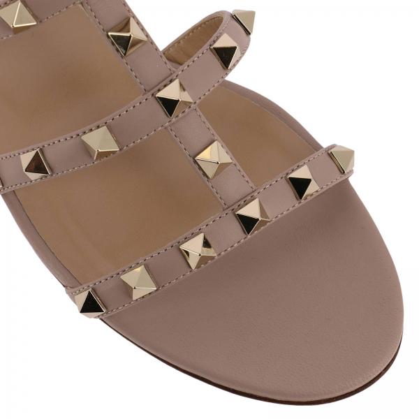 Vera Borchie In Con Metalliche Sandalo Pelle Rockstud Basso IWYD9EH2