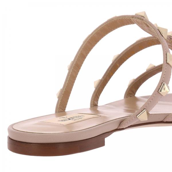 Vera Borchie In Con Metalliche Sandalo Pelle Rockstud Basso IWYD9EH2