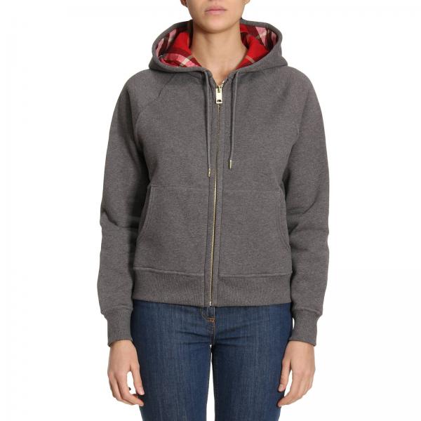 burberry hoodie womens grey