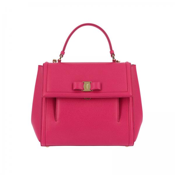 Salvatore Ferragamo Women S Fuchsia Handbag Shoulder Bag Salvatore Ferragamo Women S Fuchsia Handbag Shoulder Bag 683916 21g697 Giglio En