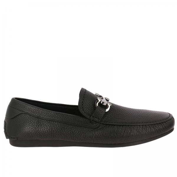 ferragamo black men's shoes