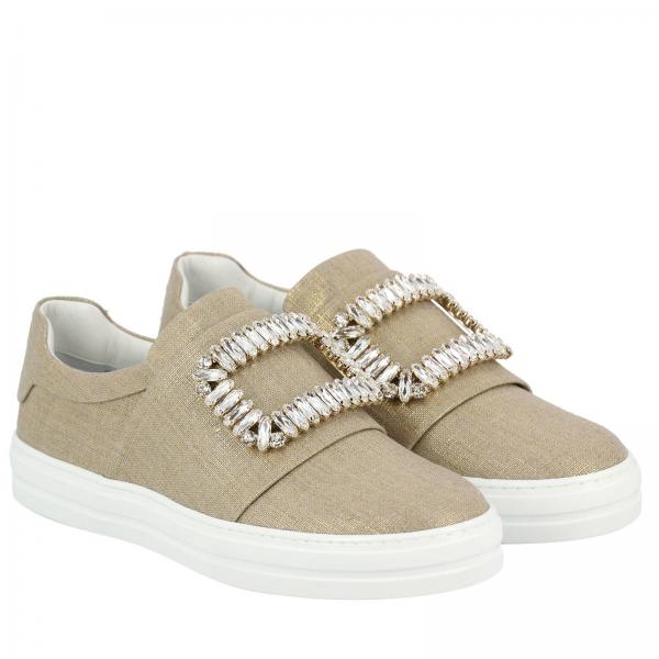 On In Strass Canvas Slip Lurex Sneakers Viv' Sneaky Buckle rBdeCQWxo