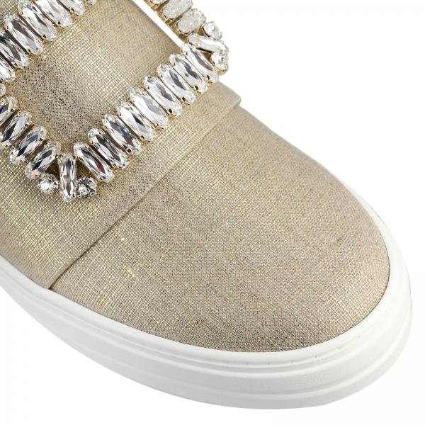 On In Strass Canvas Slip Lurex Sneakers Viv' Sneaky Buckle rBdeCQWxo