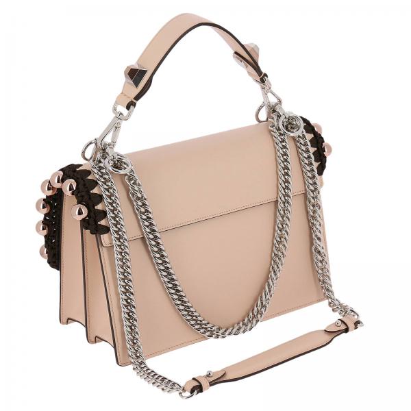 A Con Borchie Metalliche Borsa E A314 Donna I Vera Mano Corda FendiKan Pelle Dettagli Medium 8bt283 In WE2ID9YH