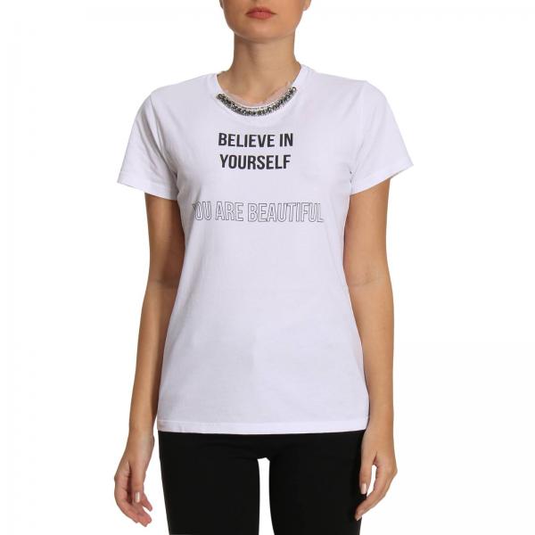 Pinko Outlet: T-shirt women - White | T-Shirt Pinko 1B12ZF-Y4DK DAPHNE ...