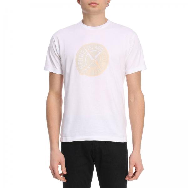 stone island white shirt mens