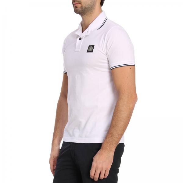 Righe Cotone Piqué Corte Con Maniche In Used A Bordi Polo eDYbEH2IW9