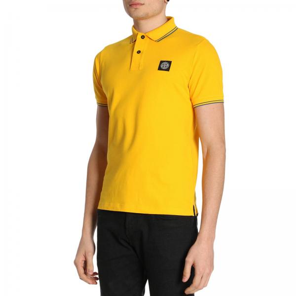Righe Cotone Piqué Corte Con Maniche In Used A Bordi Polo eDYbEH2IW9