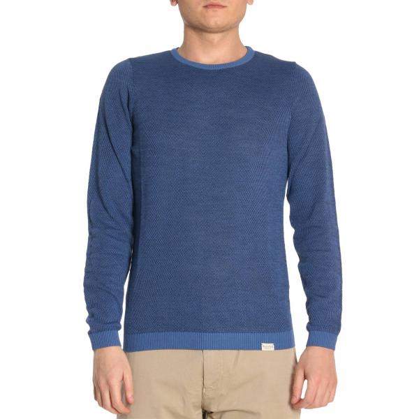 Brooksfield Outlet: Sweater men - Gnawed Blue | Sweater Brooksfield ...