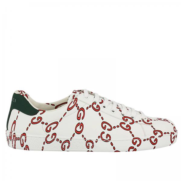 GUCCI: Shoes men | Sneakers Gucci Men White | Sneakers Gucci 497094 ...