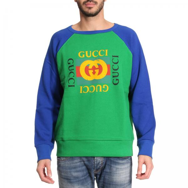 GUCCI Sweater men Sweater Gucci Men Green Sweater Gucci 497255